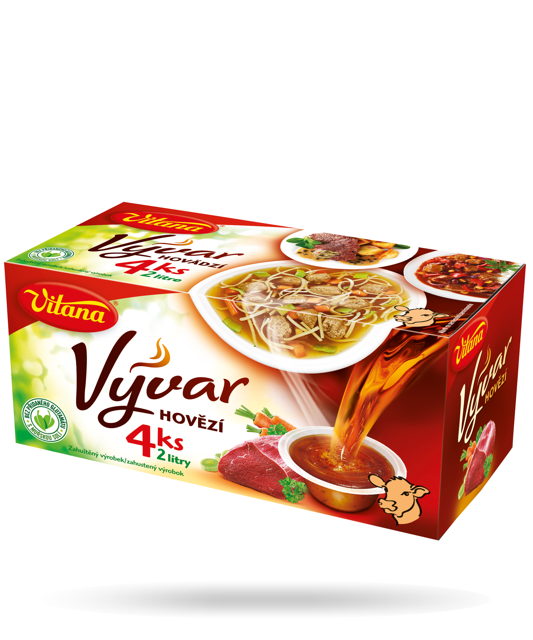 Beef broth 4x Vitana